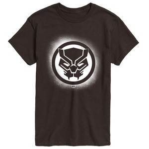 Men's - Marvel - Black Panther Spray Paint Logo Short Sleeve Graphic T-Shirt - 1 of 3