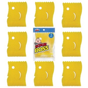 Lola Products Scrub Boss, Comparable to POPULAR BRAND but 14.4% more volume, Firm in Cold Water Flexible in Warm Water, MADE IN USA - 9 Pack - 1 of 4