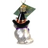 Old World Christmas 3.25 In Witch Kitten Halloween Black Hat Tree Ornaments - 2 of 3