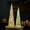 LED Tree Form Set Iridescent Holiday Trees – 19.5 and 23.5 Inch by Melrose - 4 of 4