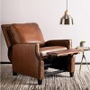 Safavieh Couture Buddy Leather Nailhead Trim Recliner Coffee - 2 of 4