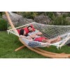 Vivere Double Polyester Rope Hammock in White - 4 of 4