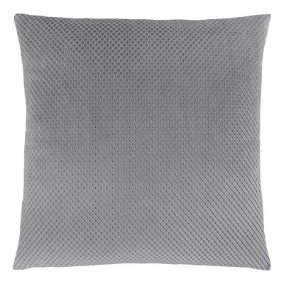 TopComfy Support Pillow Decorative Throw Pillow with Velvet Finish for Sofa or Bed Use, Silver, 17"*17"*2"