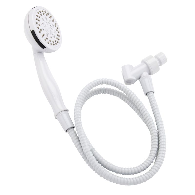 Keeney Stylewise White Plastic 5 settings Handheld Showerhead 1.8 gpm, 1 of 2