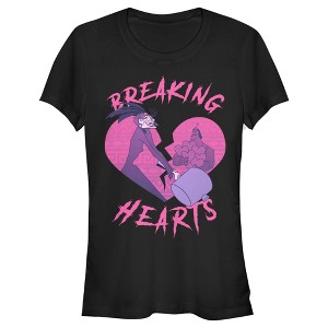 Juniors Womens The Emperor's New Groove Valentine's Day Yzma Breaking Hearts T-Shirt - 1 of 4