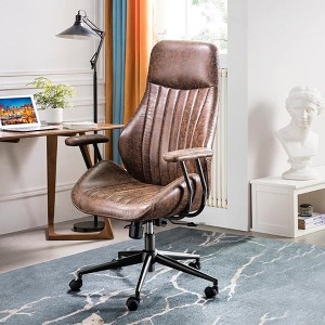 XIZZI Home Office Desk Chairs Computer Office Chair Modern Ergonomic Desk Chair High Back Suede Fabric Desk Chair for Executive or Home Office - 1 of 4