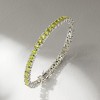 Ross-Simons 16.00-12.00 ct. t.w. Peridot Tennis Bracelet in Sterling Silver - 3 of 4
