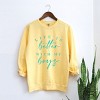 Simply Sage Market Life Is Better With My Boys Garment Dyed Sweatshirt - 3 of 4