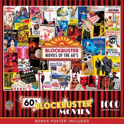 MasterPieces 1000 Piece Jigsaw Puzzle - 60's Blockbusters - 19.25"x26.75"