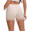INSPIRE CHIC Women's Lace Trim Ice Silk Mid-Waisted Loose Slip Shorts Light and Breathable Comfort Boyshorts - 2 of 4