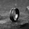 8mm Stainless Steel Spinner Ring - Anxiety Relief Wedding Band (Size 4) - 2 of 4