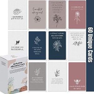 Dessie Affirmation Cards For Women With Thought provoking Questions. 60 Unique Earth Tone Affirmations Cards With 100+ Empowering Questions. - 1 of 4