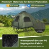 Tangkula Folding 2-Person Camping Tent Cot Portable Pop-Up Tent with Sleeping Bag&Air Mattress for Outdoor Activity - 4 of 4