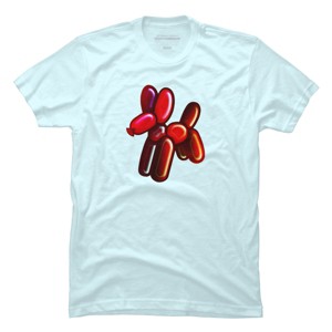 Men's Design By Humans Balloon Animal - Dog (red) By TaliRachelle T-Shirt - 1 of 3
