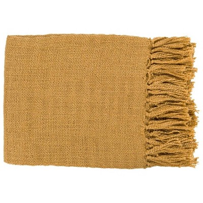 Mark & Day Gleisdorf 51"W x 59"L Solid and Border Throw Blankets