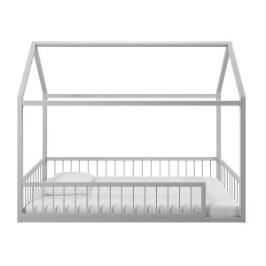 Little Seeds Skyler Metal House Bed with Rail - 1 of 4