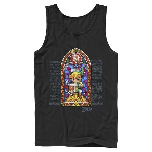 Men's Nintendo Legend of Zelda Stained Glass Tank Top - 1 of 4