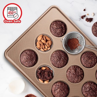 Gold Carbon Steel 8-Piece Non-Stick Bakeware Set