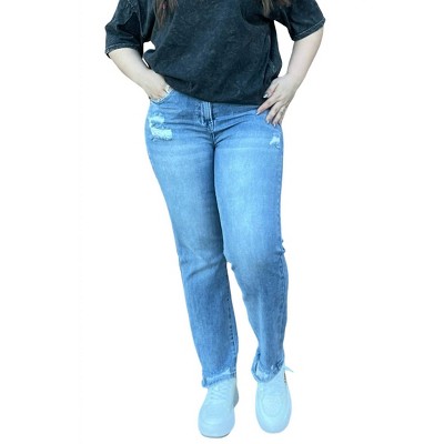Women's High Rise Slim/Straight Jeans - RISEN