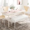 Arceso Entryway Bench, 44.5" Upholstered Bedroom Benches, End of Bed Bench with Metal Legs, for Decorative, Living Room, Dining Room - 3 of 4