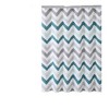 Kate Aurora 100% Cotton Modern Chevron Fabric Shower Curtain - Standard Size - 2 of 2