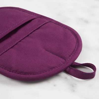 Beet Silicone and Cotton Pot Holder Set