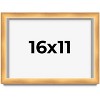 PosterPalooza | Minimalist Shadow Box Brown Picture Frame - UV Acrylic, Backing Board, Hanging Hardware - 2 of 4