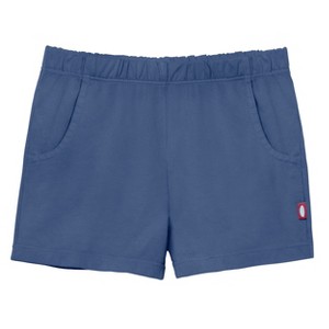 City Threads USA-Made Cotton Girls Soft UPF 50+ Jersey Pocket Shorts - 1 of 4