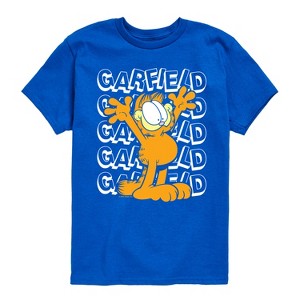 Boys' - Garfield - Stacked Name Short Sleeve Graphic T-Shirt - 1 of 4