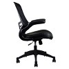 Office Chair with Mesh Back Flip-Up Arms Lumbar Support for Home Office -3irtyhousy - 2 of 4