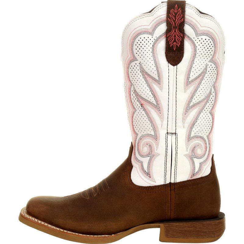 Women's Durango Ventilated Western Boot, DRD0392, White, 5 of 8