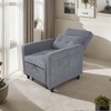 NicBex 28.35 Inch Convertible Single Sofa,Pull Out Sleeper Chair Beds with Side Pockets for Living Room,Apartment,Gray - 4 of 4