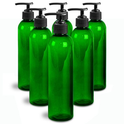 Royal Massage 8oz Bullet Round Massage Oil/Lotion/Liquid Bottle with Saddle Pump