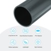 Unique Bargains PVC Water Plumb DIY Crafts High Impact Rigid Round Pipes 8" Length - 3 of 4