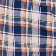 blue and orange plaid