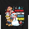 Boys' - Paw Patrol - Skye Marshall Chase Rubble Having Snow Much Fun Short Sleeve Graphic T-Shirt - 2 of 4