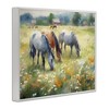 Stupell Industries Grazing Horses in Pasture Black Framed Giclee Art - 3 of 4