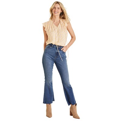 VENUS Womens Brigitte Kick Flare Jeans