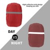 Unique Bargains Waterproof Rain Backpack Cover Polyester for Outdoor Hiking Riding XS Red - 4 of 4