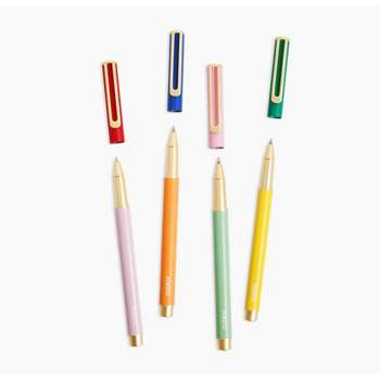 Poketo Colorblock Cap Pens Set of 4
