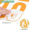 Unique Bargains Vinyl Waterproof Self-Adhesive Mailbox Number Stickers 12 Sheets - 2 of 4