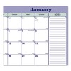 Monthly Desk Pad Calendar, 21.25 x 16, White/Blue/Green Sheets, Black Binding, Black Corners, 12-Month (Jan to Dec): 2025 - 2 of 4