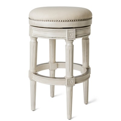 Maven Lane Pullman Backless Swivel Fabric Bar Height Bar Stool