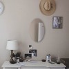 Kayla 25" Oval Frameless Beveled Wall Mounted HD Makeup Mirror-The Pop Home - 4 of 4