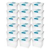 Sterilite Large Nesting Showoffs, Stackable Small Storage Bin With Latching  Lid And Handle, Plastic Container To Organize Office Files, Clear, 12-pack  : Target
