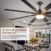 Kviflon 72 Inch Ceiling Fan with Light,Downrod LED Ceiling Fan,8 Plywood Blades - 3 of 4