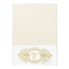 Linum Home Textiles 100% Turkish Cotton MONICA Gold Thread 3PC Embellished Towel Set - 2 of 4
