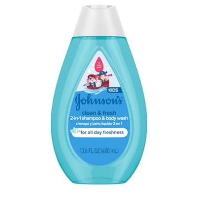 Johnson's Kids' Clean & Fresh Shampoo & Body Wash for Sensitive Skin - 13.6 fl oz