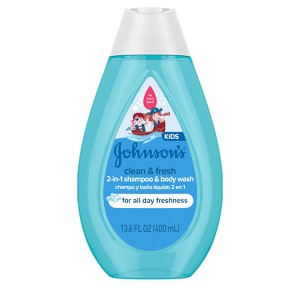 Johnson's Kids' Clean & Fresh Shampoo & Body Wash for Sensitive Skin - 13.6 fl oz - 1 of 4