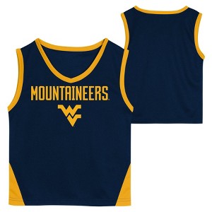 NCAA West Virginia Mountaineers Toddler Boys' Sleeveless Basketball Jersey and Shorts Set - 1 of 3